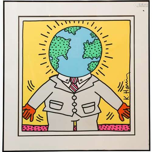 Keith Haring (American, 1958-1990) Numbered Lithograph