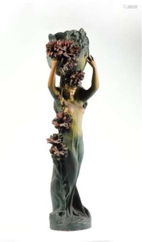 CAPALDO (fin XIXe, début XXe). Femme fleurs. Impor…