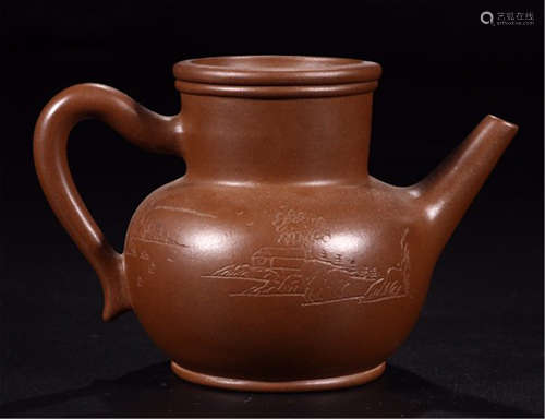 CHINESE YIXING ZISHA CLAY TEA POT