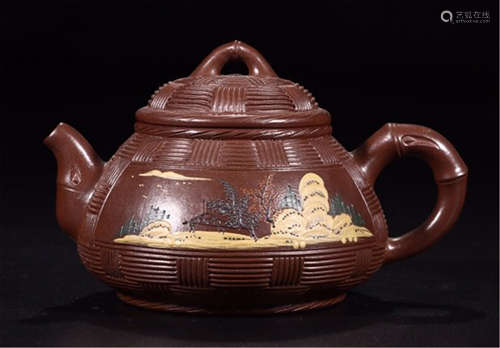 CHINESE YIXING ZISHA CLAY TEA POT