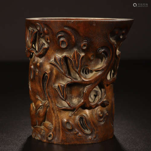 CHINESE BAMBOO BRUSH POT