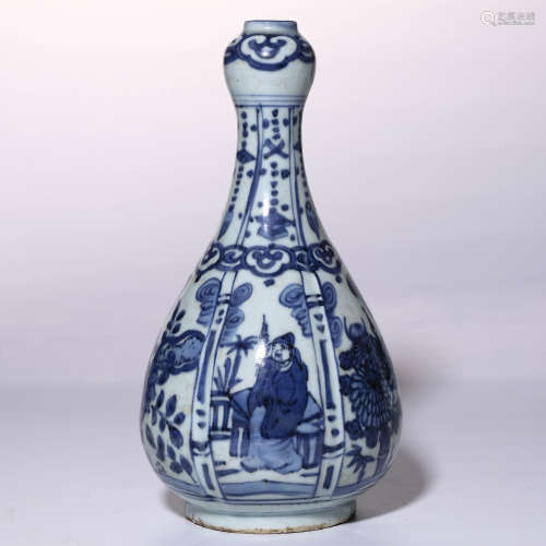 A Chinese Blue and White Porcelain Vase