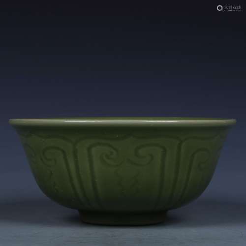 A Chinese Celadon Glazed Porcelain Bowl