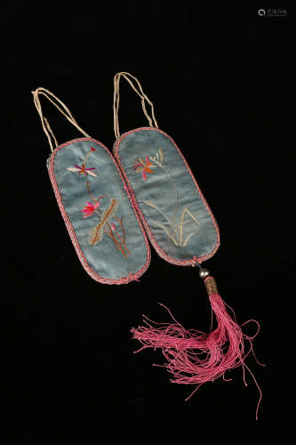 A Pair of Chinese Embroidery
