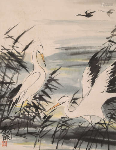 A Chinese Painting, Lin Fengmian Mark