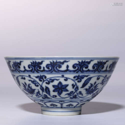 A Chinese Blue and White Porcelain Bowl