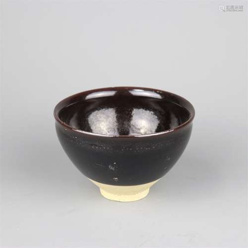 A Chinese Black Glazed Porcelain Cup