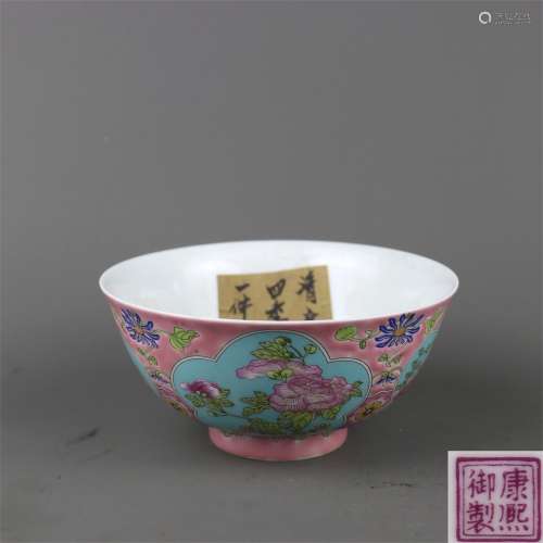 A Chinese Enamel Glazed Porcelain Bowl