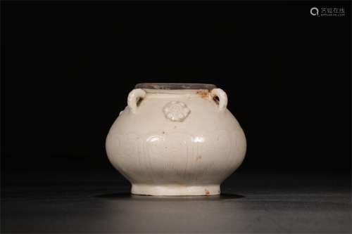 A Chinese Ding-Type Glazed Porcelain Jar