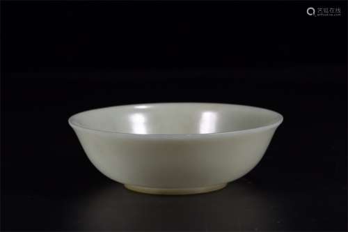 A Chinese Carved Jade Bowl