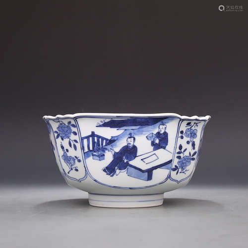 A Chinese Blue and White Porcelain Cup