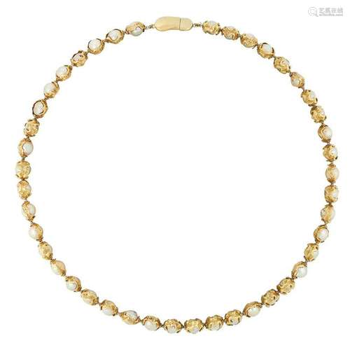 A CULTURED PEARL NECKLACE, CHARLES DE TEMPLE 1978