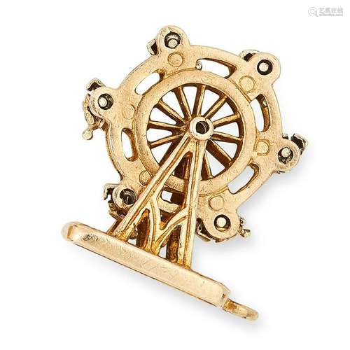 ARTICULATED FERRIS WHEEL CHARM / PENDANT with moving