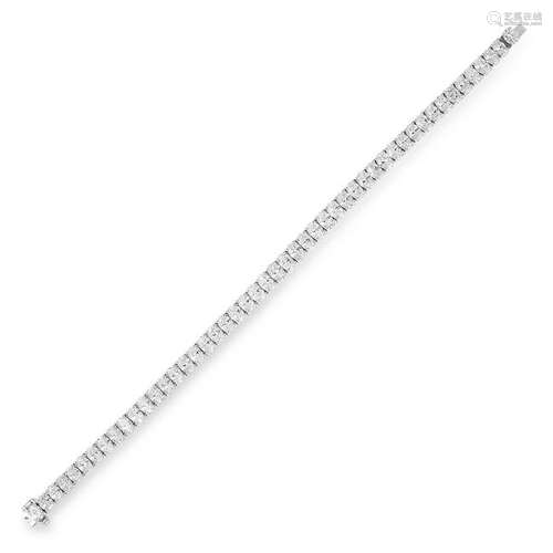 A DIAMOND LINE BRACELET comprising a single row of