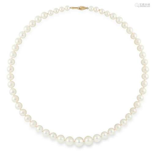 PEARL BEAD NECKLACE comprising of a single row of