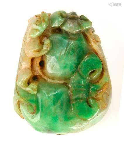 GREEN JADE CARVING