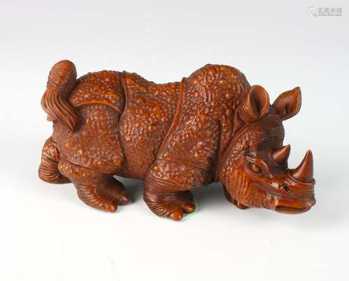 CHINESE CARVED RHINO