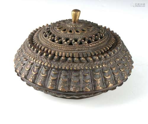 BRONZE LIDDED CENSER