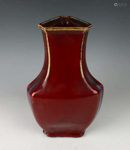 TRIANGLE FLAMBE VASE