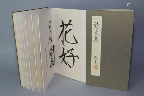 20th C. Chinese Calligraphy Album, Yu ZhiZhen