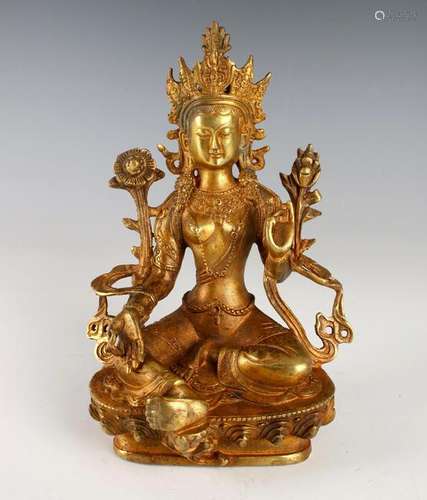 GILT BRONZE TARA