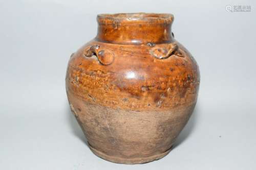 13-15th C. Korean Glazed Water Jar