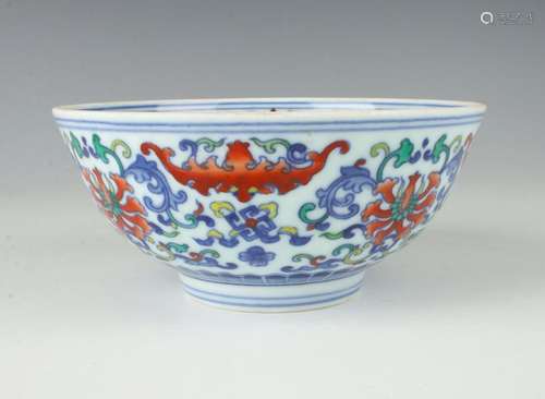 CHINESE PORCELAIN WUCAI BOWL