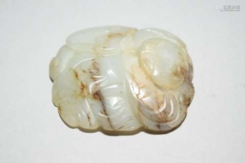 Qing Chinese Jade Carved Amulet