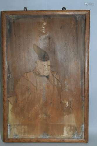 19th C. Japanese Wall Hanging Display Plaque