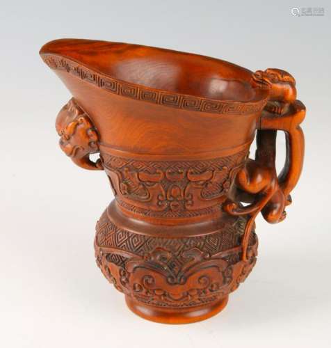 CARVED LIBATION CUP