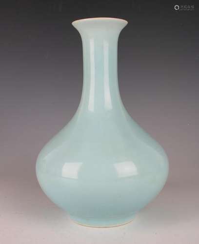 PORCELAIN PALE BLUE VASE