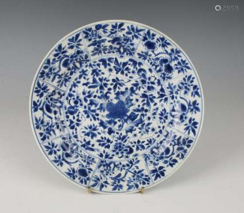 PORCELAIN BLUE & WHITE PLATE