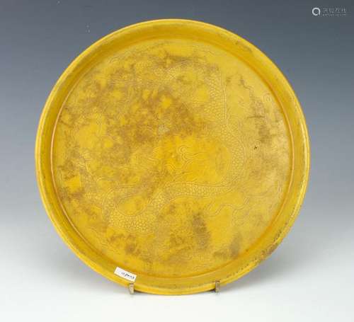 YELLOW DRAGON PLATE