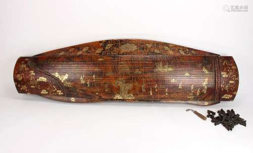 HUGE CHINESE LACQUER GUZHENG