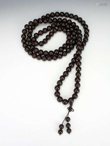 LONG WOODEN MALA