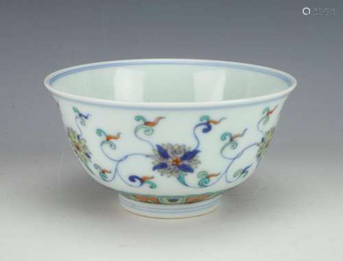 PORCELAIN WUCAI FLORAL BOWL