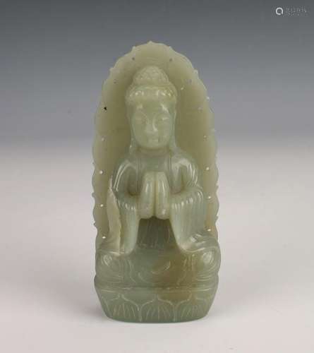 SMALL CARVED JADE BUDDHA