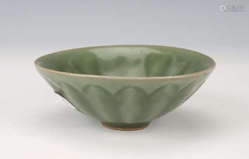 SMALL CELADON LOTUS BOWL