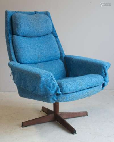 Skillingaryd Swedish Modern swivel lounge chair