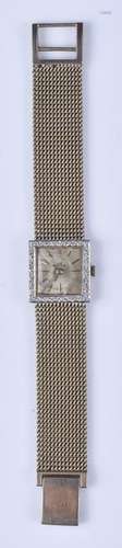 14K YG & diamond Glycine ladies wrist watch