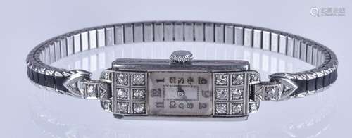 Ladies Platinum Diamond Watch