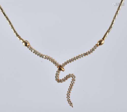 14K Gold and Diamond Chain