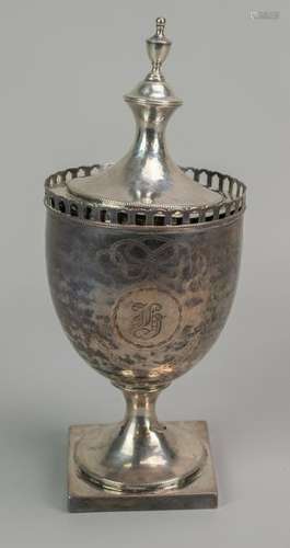 John McMullin, coin silver covered urn, PHL