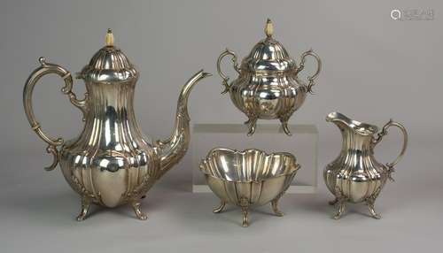 (4) pc sterling silver tea set, R&B 