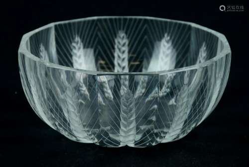 Lalique Ceres Wheat Sheaf Bowl