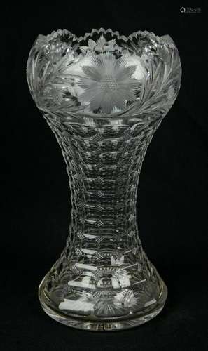 ABCG Cut Glass Vase