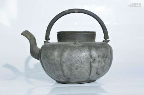 A tin teapot