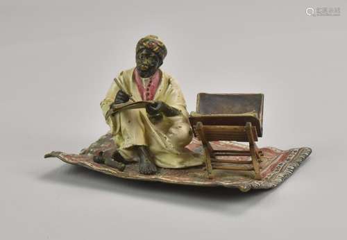 Franz Bergman Cold Painted Austrian Bronze of Arab