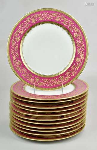 (12) Bernardaud Limoges Dinner Plates