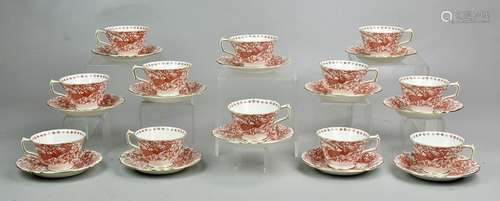 (12) Royal Crown Derby Cups & Saucers